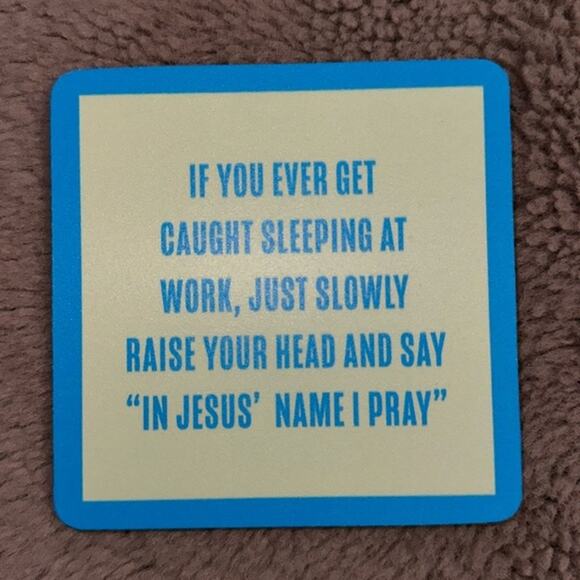 Sleeping at Work Coaster Funny - Picture 1 of 2